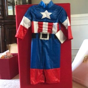 Captain America Baby Costume Muscle Suit 12-18M
